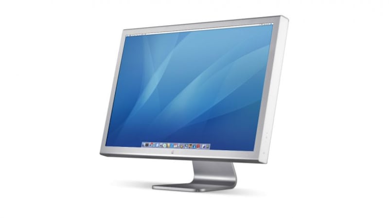 Designed to compliment the previous Power Mac G5 and PowerBook G4, the 2004 Cinema Display continued the flattening out with a wide screen display and minimal bezels.