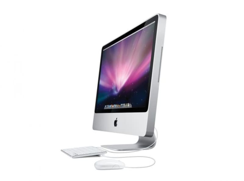 Apple’s line of redesigned iMacs captured the aluminum look of recent iPod models and featured only one visible screw, a testament to the meticulous design philosophy.