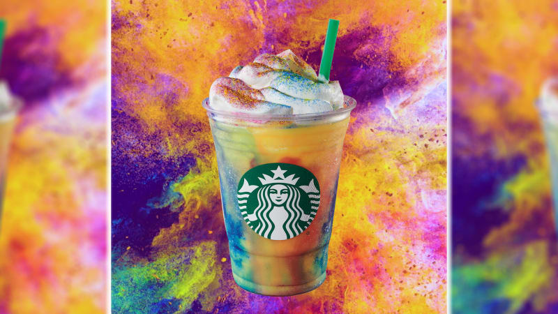 Starbucks wants you to suck down 3 days’ worth of sugar in one Tie-Dye Frappuccino