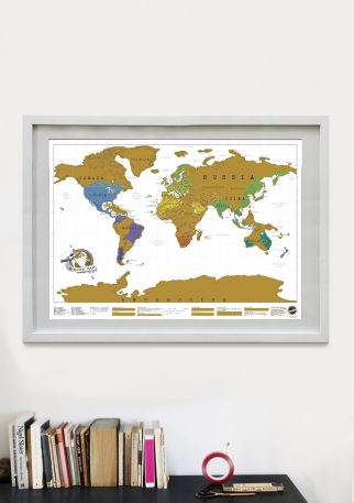 A World Map That Lets You Scratch Off Where You’ve Been