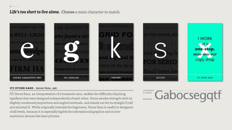 Type Connection Helps You Find Matching Typefaces